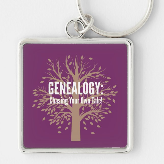 Genealogy Keychain (Purple) (Front)