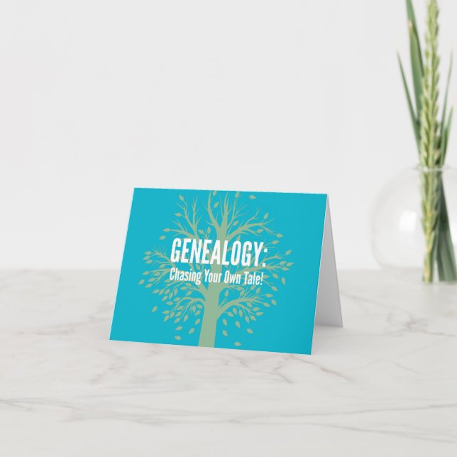 Genealogy Notecards (Teal) (Front)