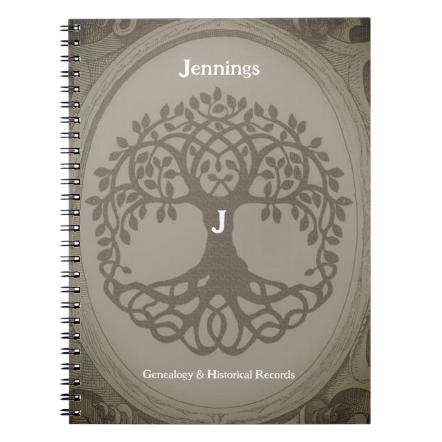 Genealogy Records Family Tree Ancestry Brown Book (Front)