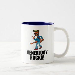 Genealogy Rocks Two-Tone Coffee Mug
