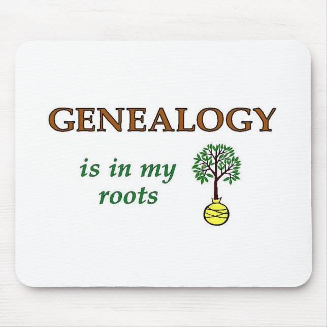 Genealogy Roots Mouse Mat (Front)