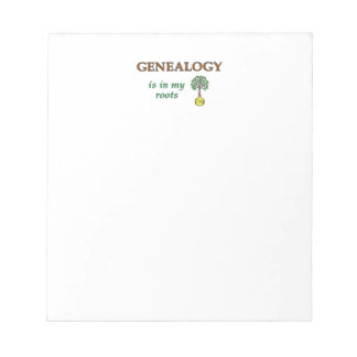 Genealogy Roots Notepad