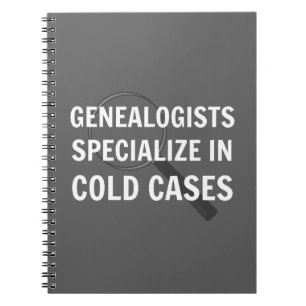 Genealogy Spiral Bound Notebook (Gray)