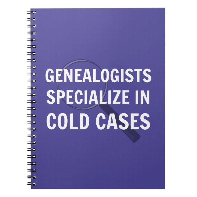 Genealogy Spiral Bound Notebook (Purple) (Front)
