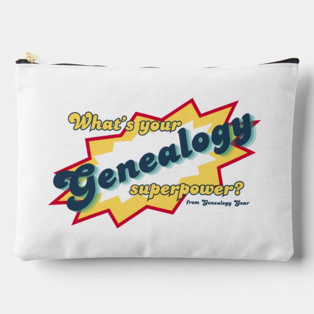 Genealogy Superpower Accessory Pouch (Front)