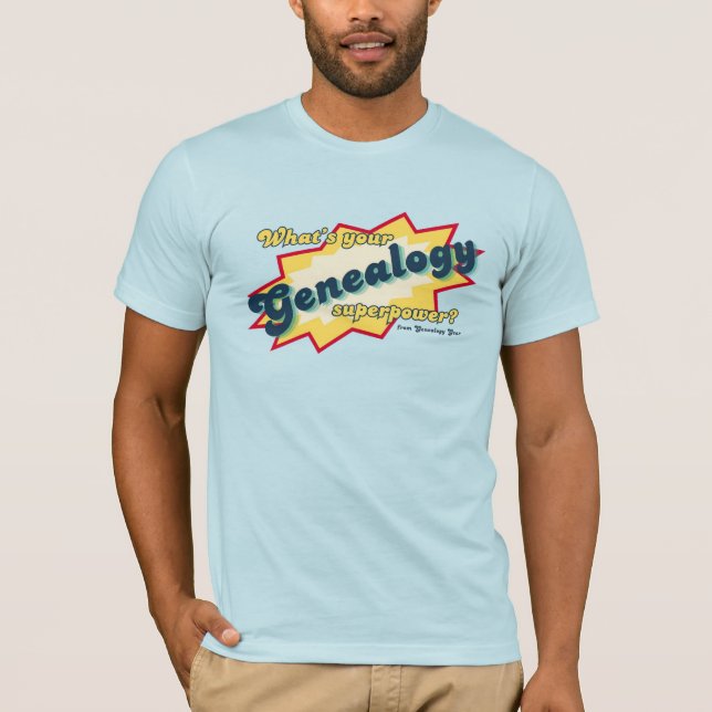 Genealogy Superpower T-Shirt (Front)