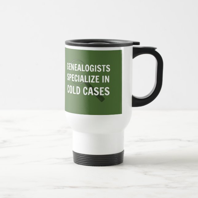 Genealogy Travel Mug (Green) (Right)