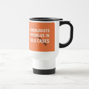 Genealogy Travel Mug (Orange)