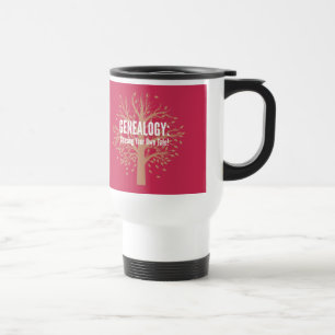 Genealogy Travel Mug (Pink)