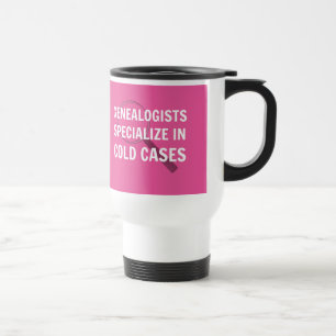 Genealogy Travel Mug (Pink)