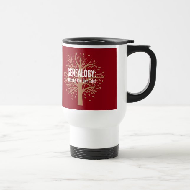 Genealogy Travel Mug (Red) (Right)