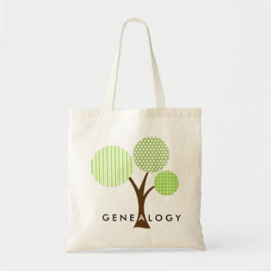 Genealogy Whimsical Patterned Family Tree Gift Tote Bag