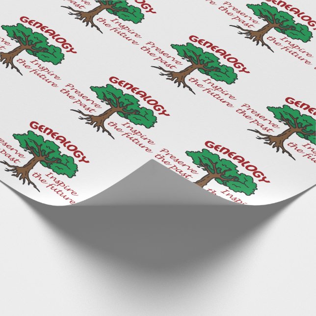 Genealogy Wrapping Paper (Corner)