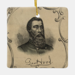 Genera John Bell Hood Ceramic Ornament