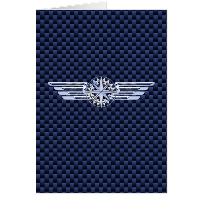General Air Pilot Chrome Like Wings Compass (Front)