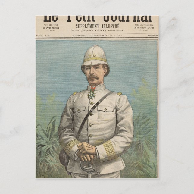 General Alfred Amedee Dodds  in Dahomey Postcard (Front)