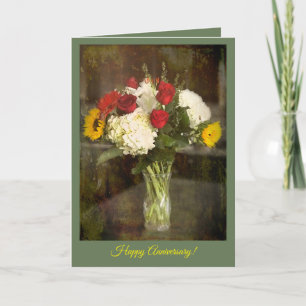 General Anniversary Card with Bouquet of Flowers