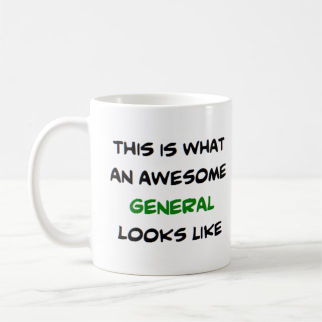 general, awesome coffee mug (Left)