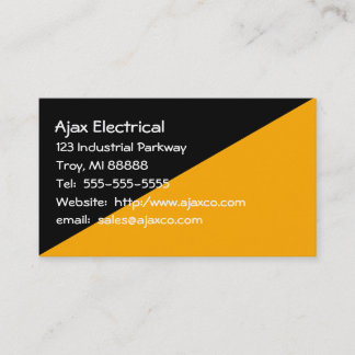 General Business Card Black and Gold