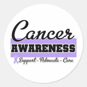 General Cancer Awareness Classic Round Sticker