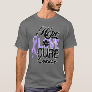 General Cancer Hope Love Cure T-Shirt