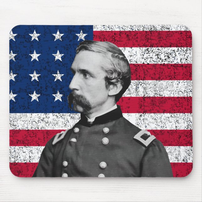 General Chamberlain and The American Flag Mouse Mat (Front)