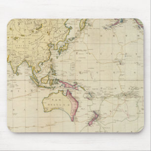 General chart historical map mouse mat