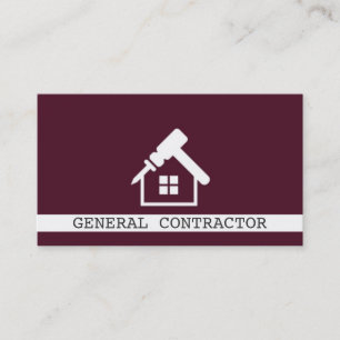 General Contractor Builder Construction Business Business Card