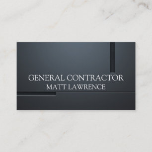General Contractor Builder Construction Business Card