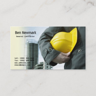 General Contractor, Builder, Construction, Business Card