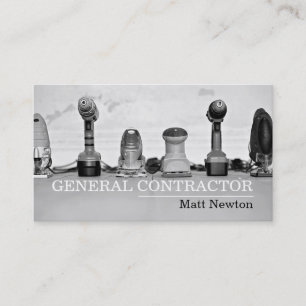 General Contractor Builder Manager Construction Business Card