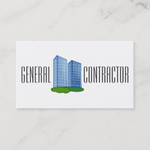General Contractor Builder Manager Construction Business Card