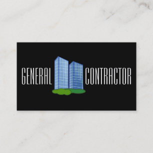 General Contractor Builder Manager Construction Business Card