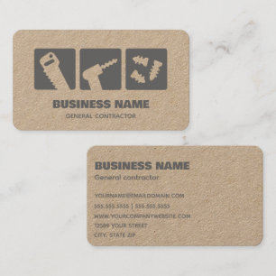 General Contractor Business Card