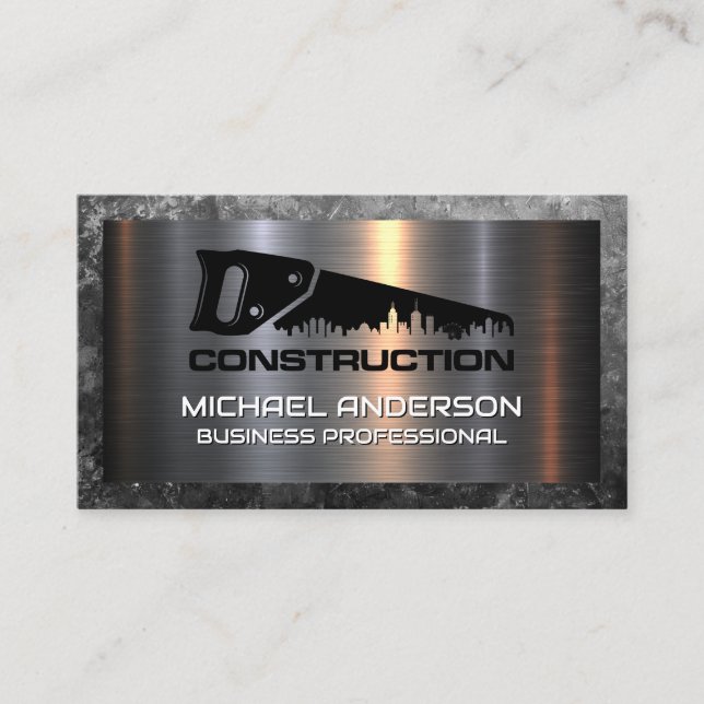 General Contractor | Commercial Construction Business Card (Front)