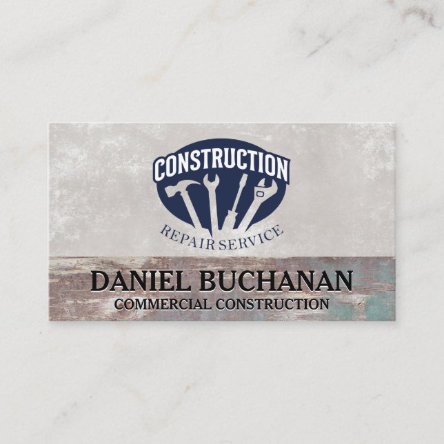 General Contractor | Construction | Repair Business Card (Front)