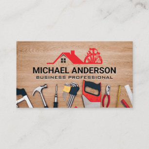 General Contractor Hardware Tools Business Card