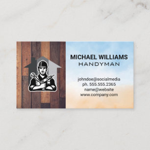 General Contractor Home Renovations Business Card