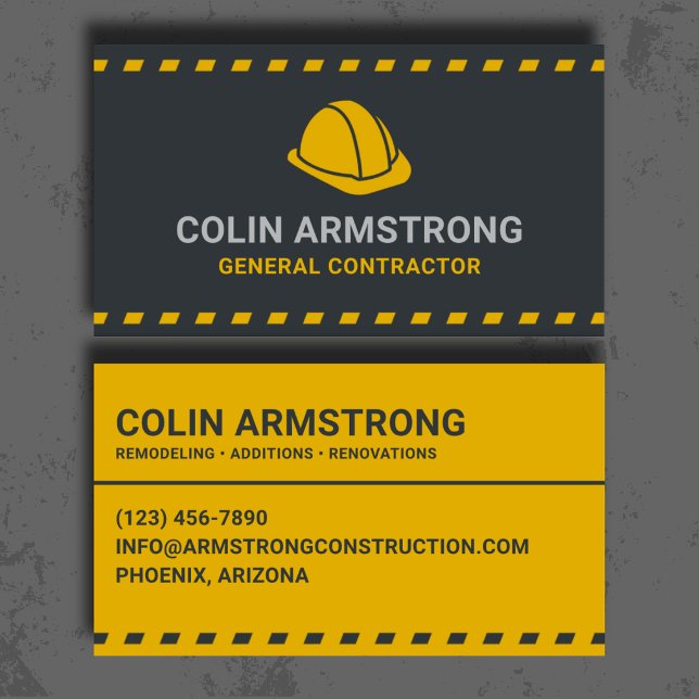 General Contractor Professional Business Card (Creator Uploaded)