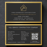 General Contractor QR Code Gold Industrial