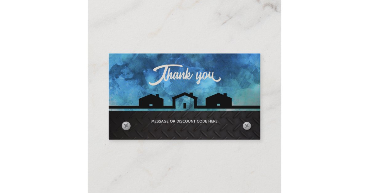 General Contractor Thank you Cards | Zazzle