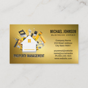 General Contractor Tools   Home Renovations Business Card