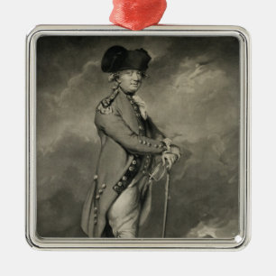 General Cornwallis (1738-1805) engraved by John Jo Metal Tree Decoration