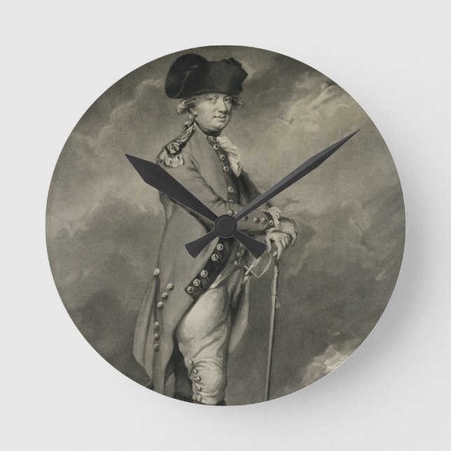 General Cornwallis (1738-1805) engraved by John Jo Round Clock (Front)