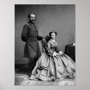 General Custer and His Wife Libbie Poster