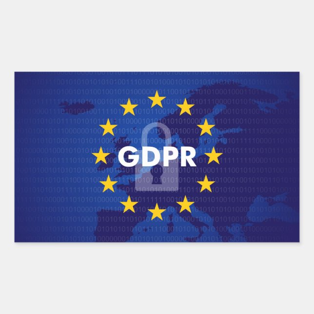 General Data Protection Regulation security digita Rectangular Sticker (Front)