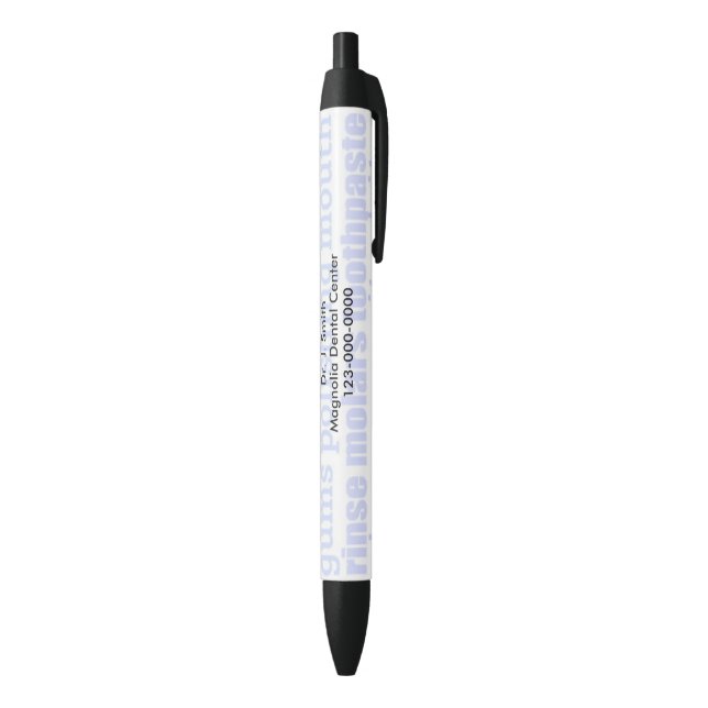 General Dental Words Blue Ink Pen (Bottom (Vertical))