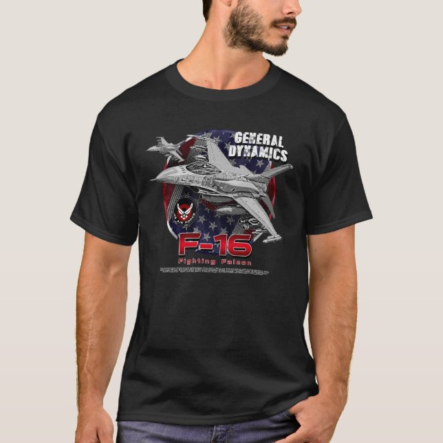 General Dynamics F-16 Fighting Falcon  T-Shirt (Front)