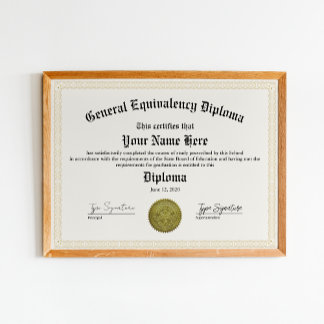 General Equivalency Diploma, High & Home School Poster