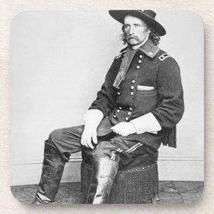 General George A. Custer (b/w photo) Coaster